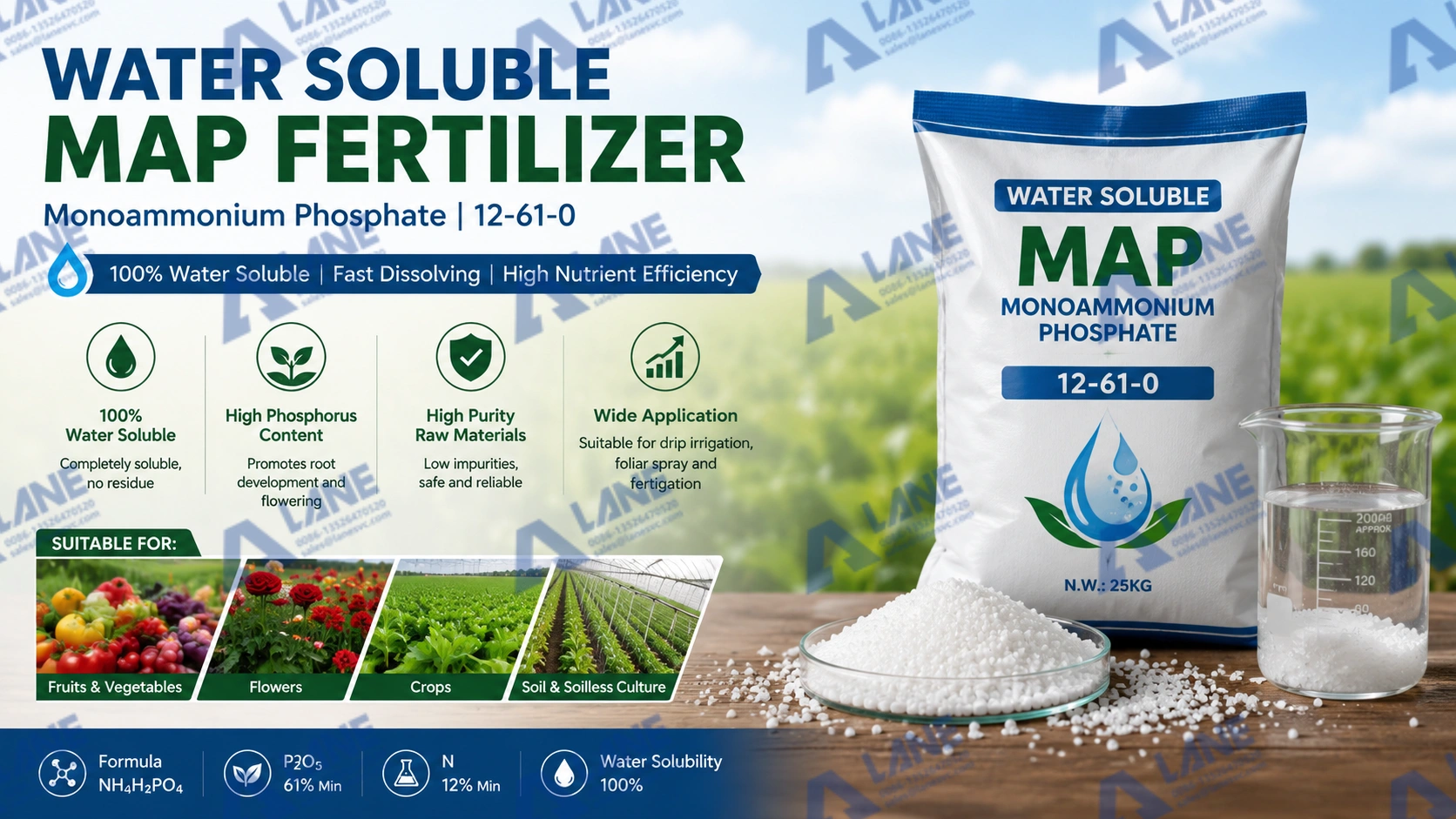 Water Soluble MAP Fertilizer to Prevent Phosphorus Fixation: A Complete Guide for Modern Agriculture